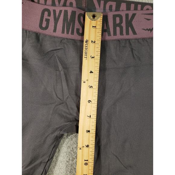 Gymshark Pants Women's Small Gray Pull On Leggings Nylon Stretch Casual Yoga - Picture 7 of 12